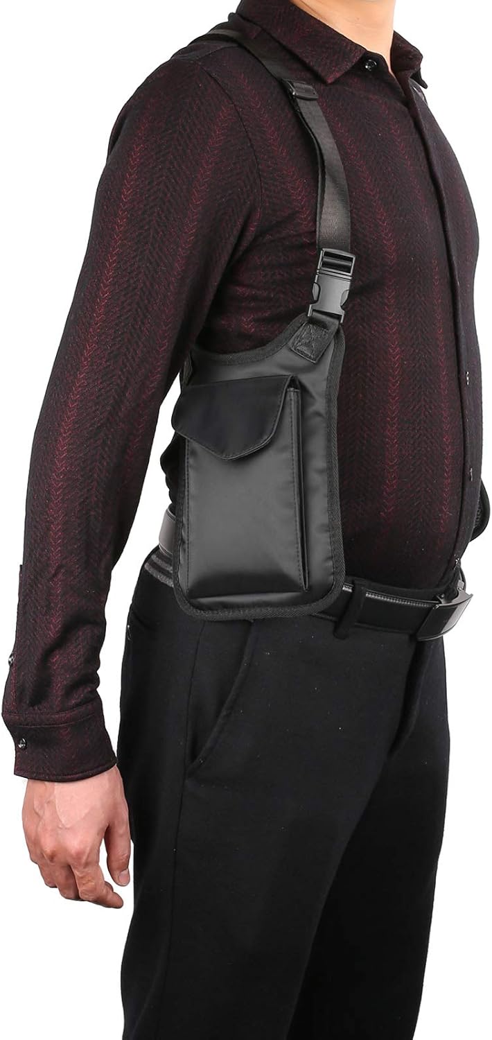 Anti-Theft Hidden Underarm Shoulder Bag for Men, Concealed Pack Pocket, Multi-Purpose Shoulder Armpit Portable Security Holster Tactical Bag for Travel/Outdoors