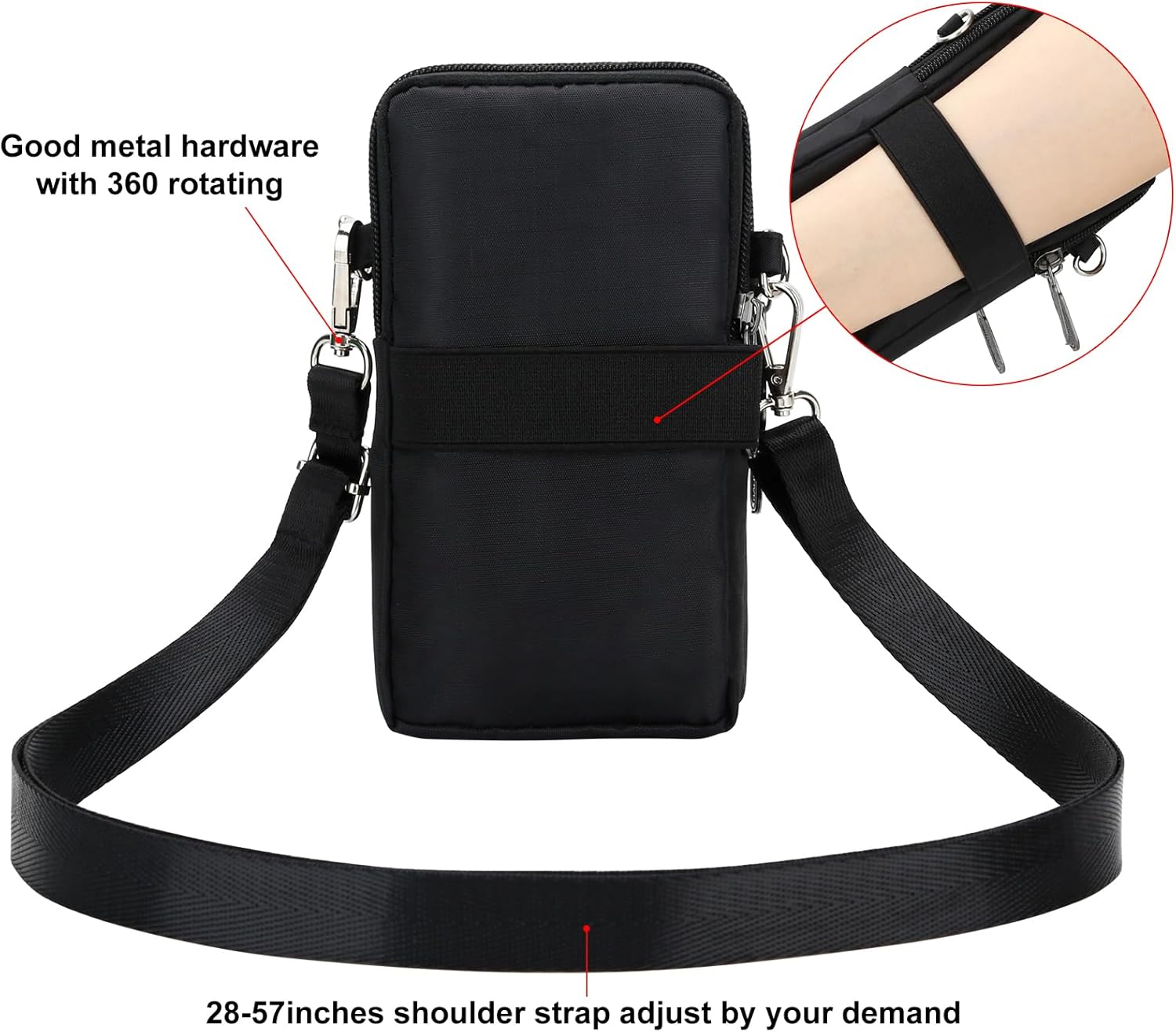 Small Crossbody Bags Mobile Phone Wallet Bags with Large Capacity and Adjustable shoulder strap for Women girl