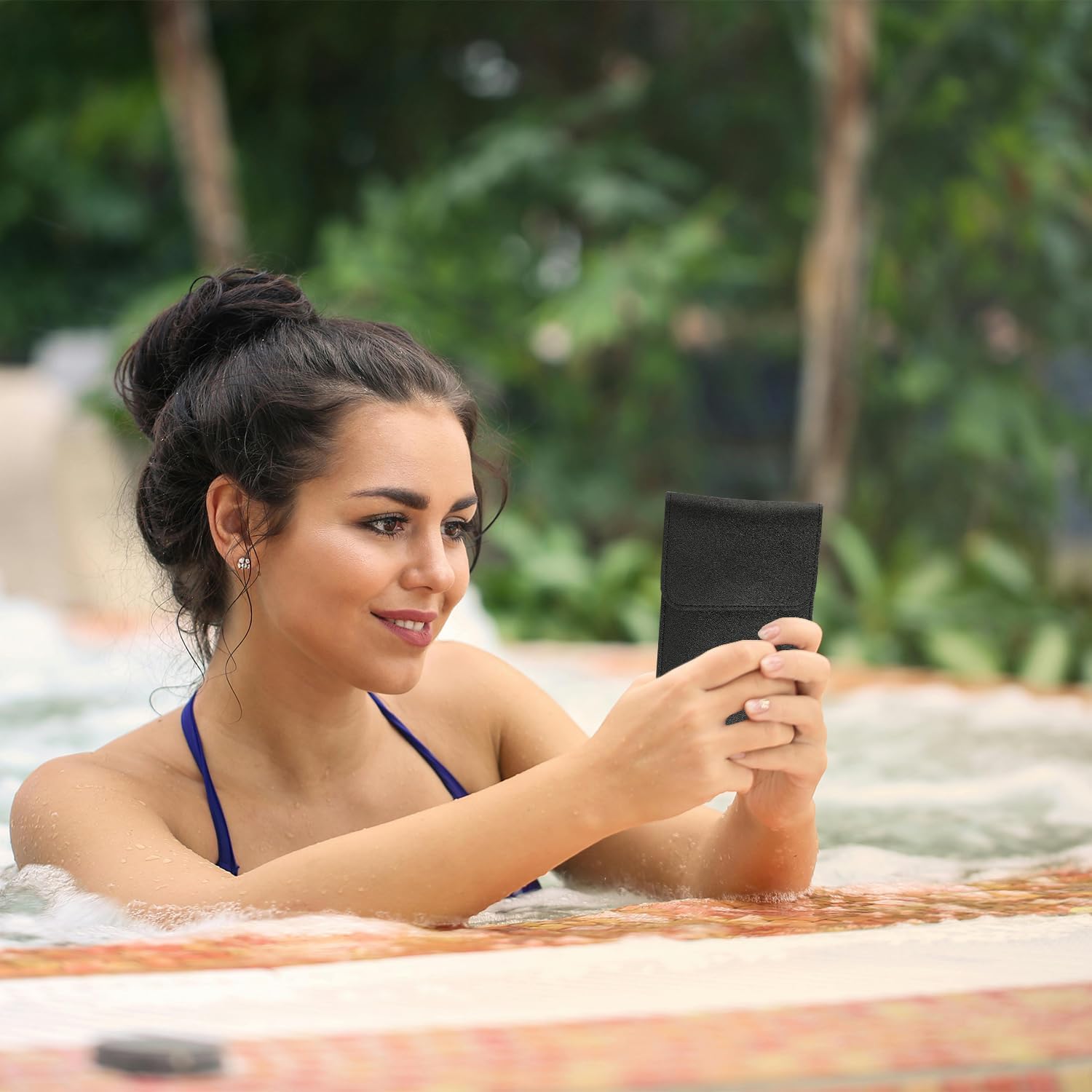 Crossbody Phone Bag,Multi Compartment Touchscreen Shoulder Bag,PU Leather Cellphone Purse Wallet with Adjustable Shoulder Strap for Mobile Phone Less 7 Inch (Black)