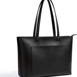 KALIDI Women'S Large Leather Tote Bags For Work School, Featuring Metal Zip Fasteners And Pockets