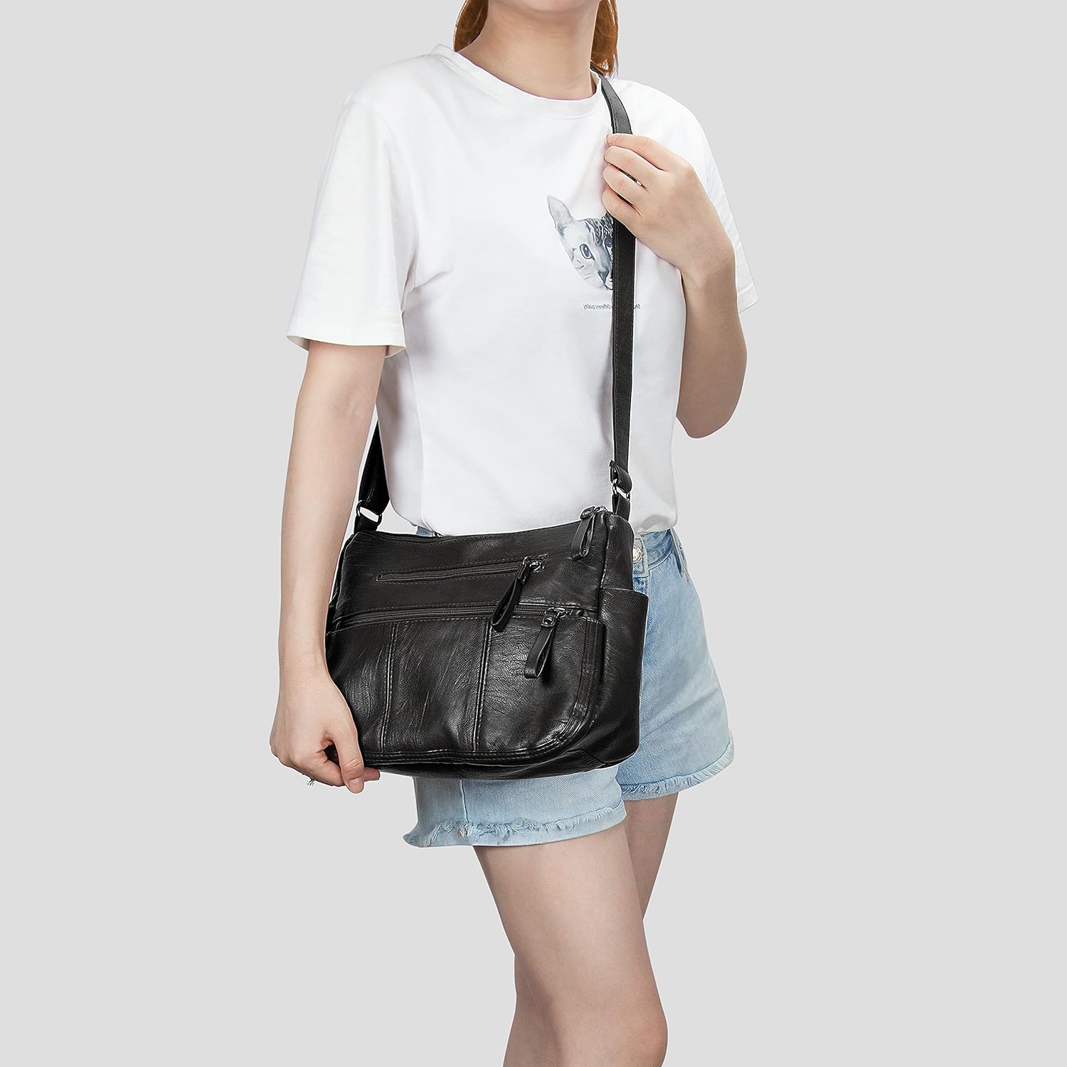 VOLGANIK ROCK Handbags for Women Shoulder bag for women Soft PU Leather Handbag Crossbody bag Multi Pockets Handbag shoulder bag Ladies handbags Travel Bag